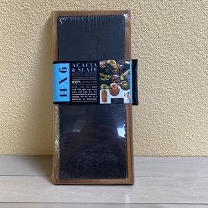 Acacia & Slate Serve Board 14x6
